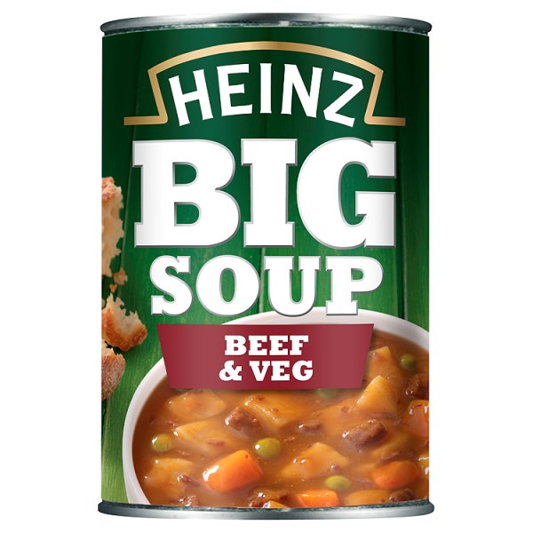 Heinz Big Soup Beef and Vegetable 400g Heinz Big Soup Beef and Vegetable 400g